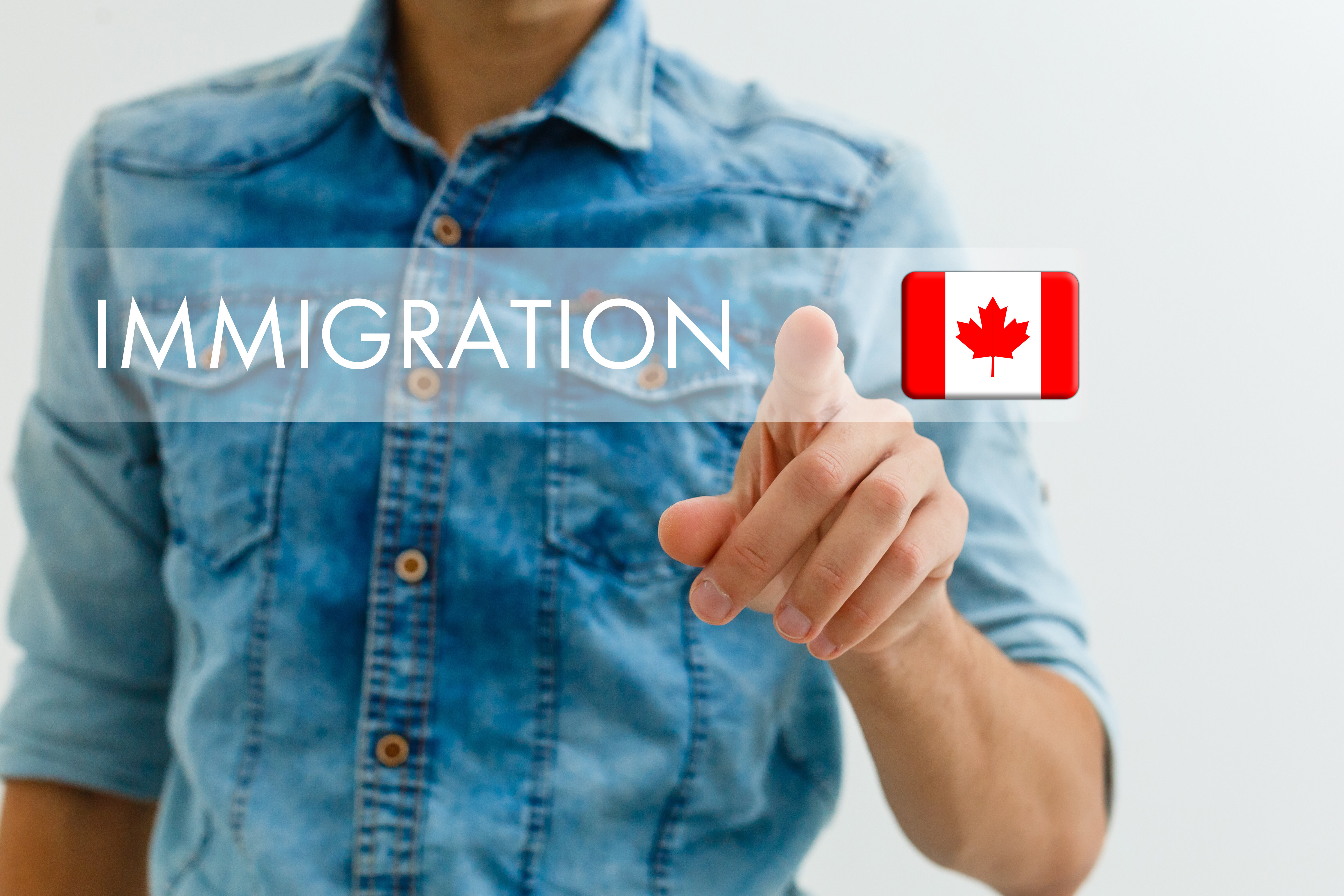 Immigration, drapeau du Canada