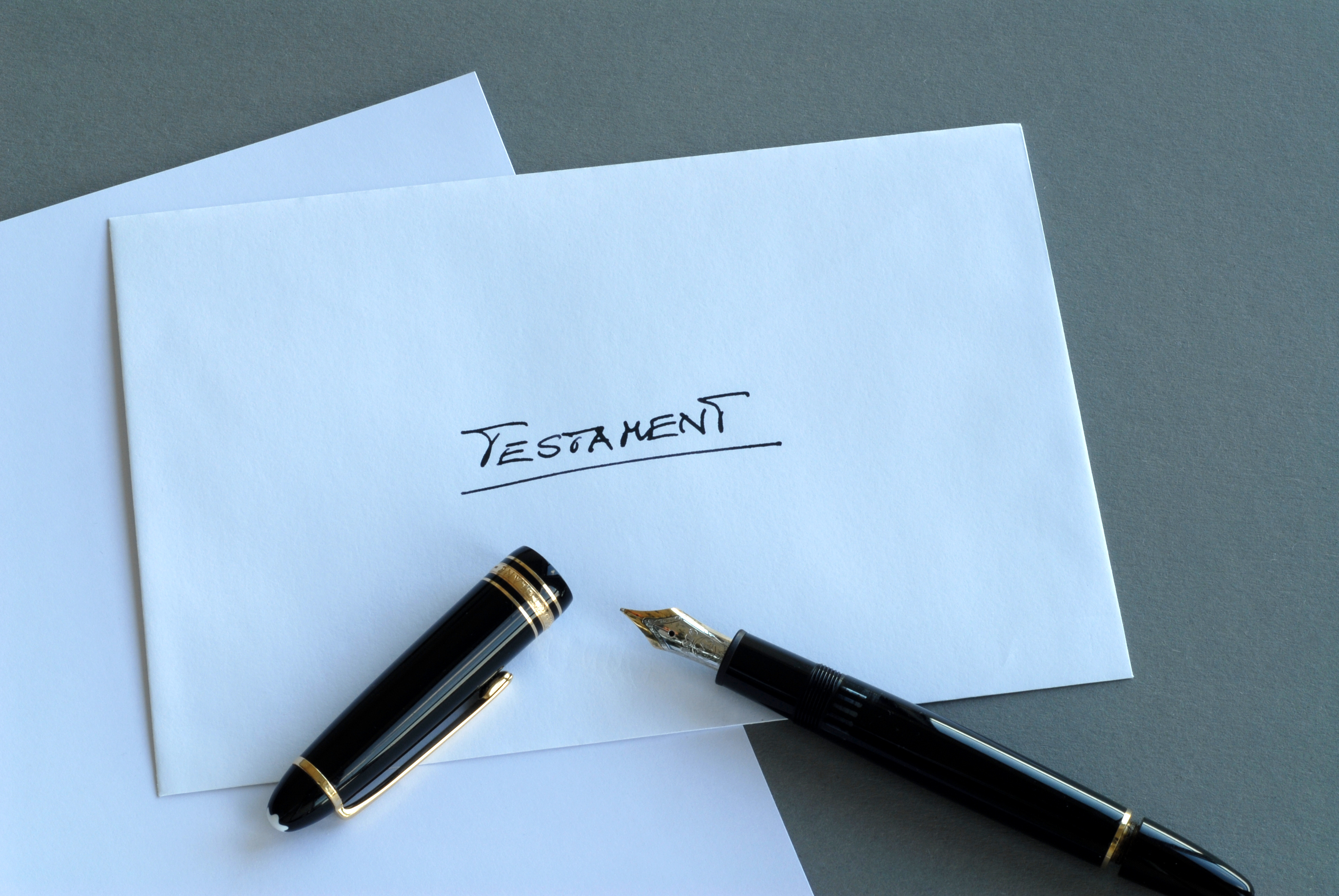 Testament écrit à la main