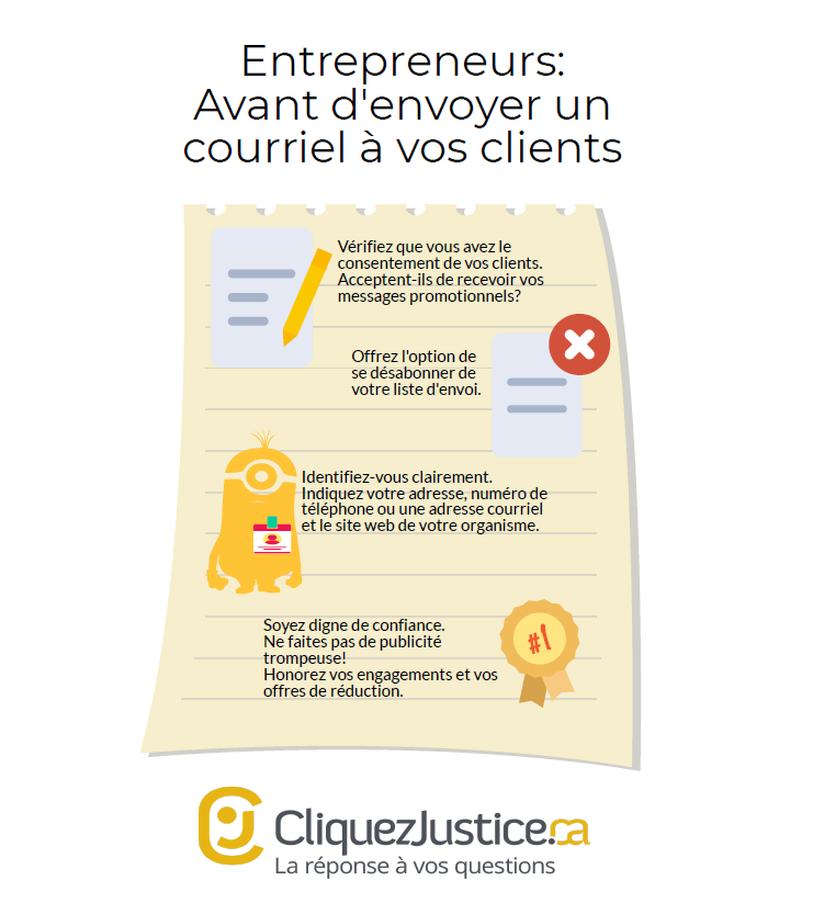 Avant d'envoyer un courriel