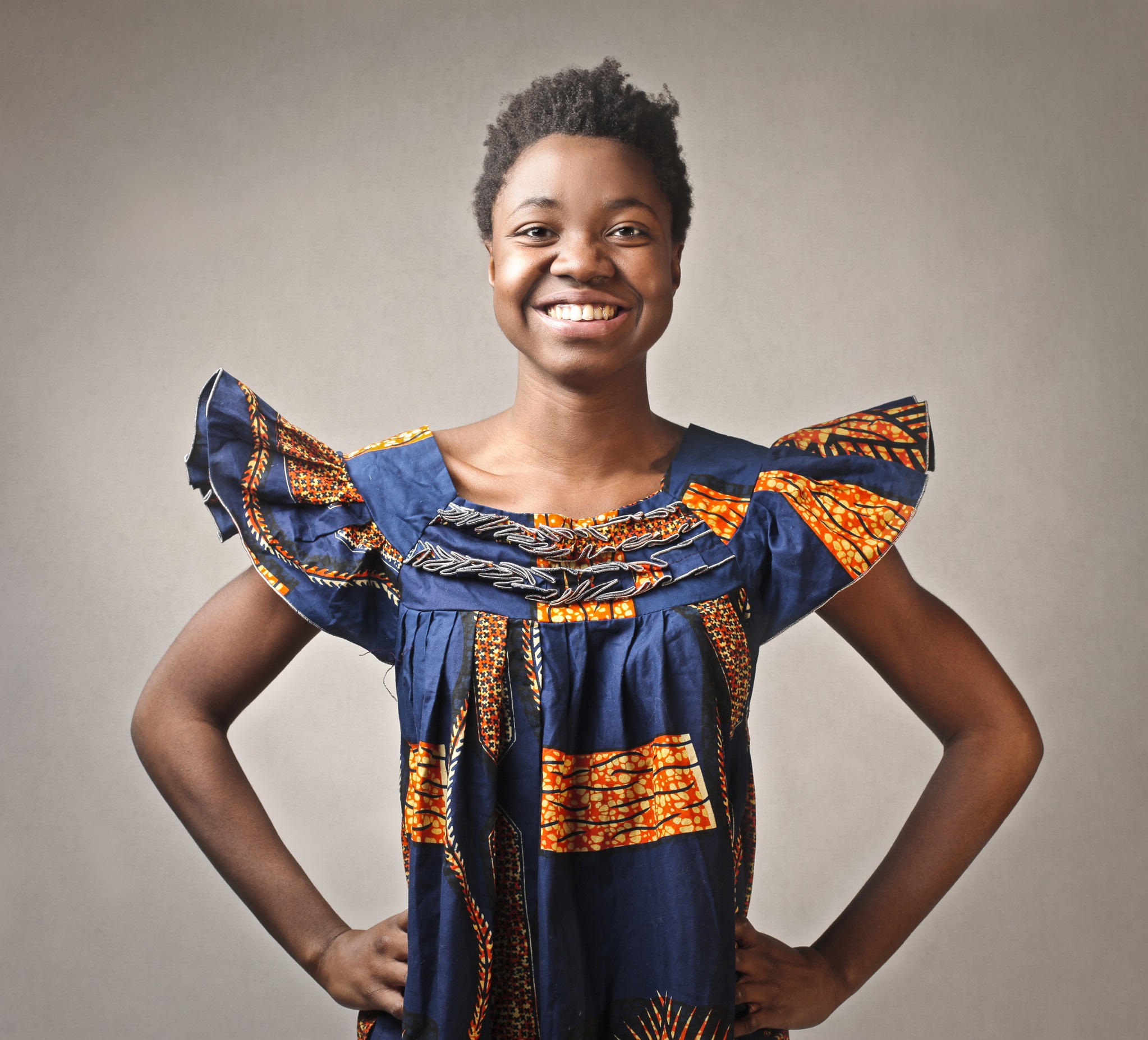 Femme robe africaine