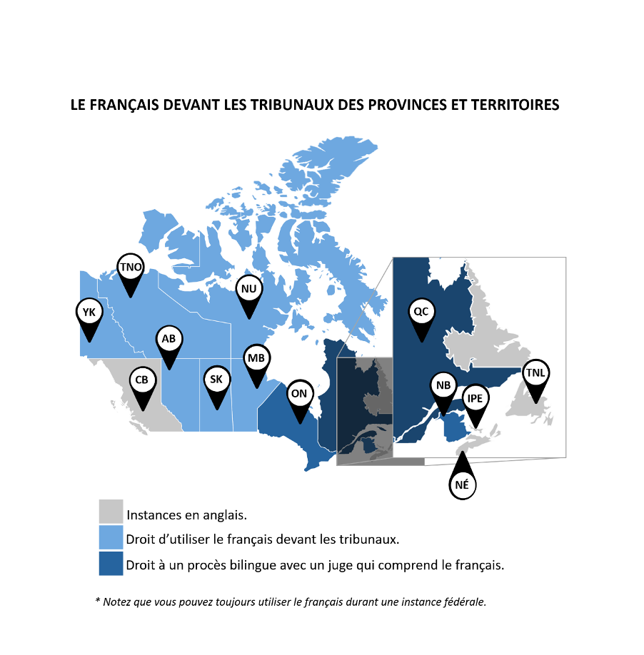 le français devant les tribunaux des provinces et territoires