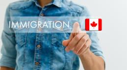 Immigration, drapeau du Canada