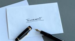 Testament écrit à la main
