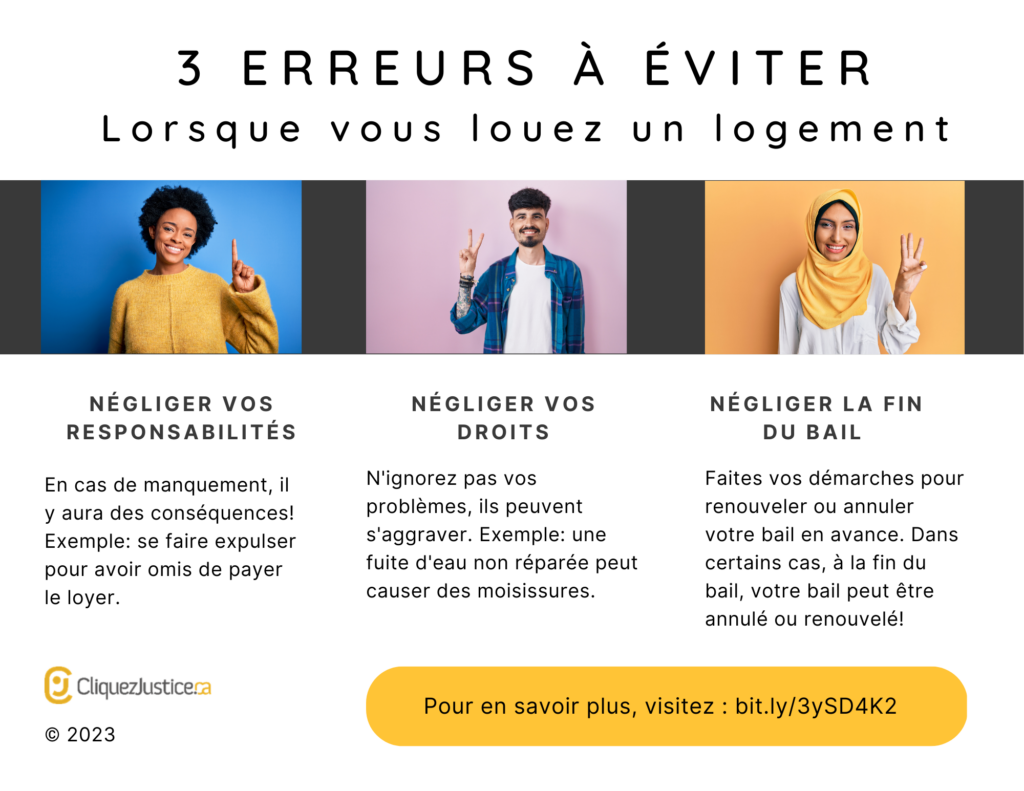 3 erreurs à éviter lorsque vous louez un logement