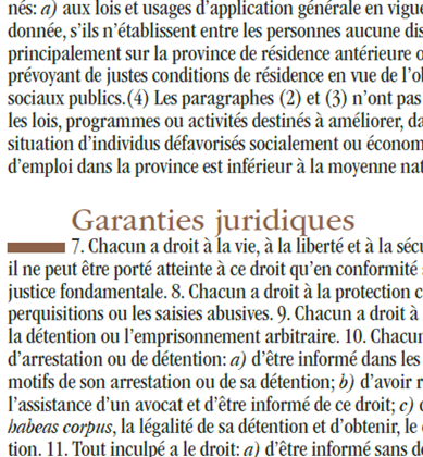 Charte canadienne des droits et libertés et droits des accusés