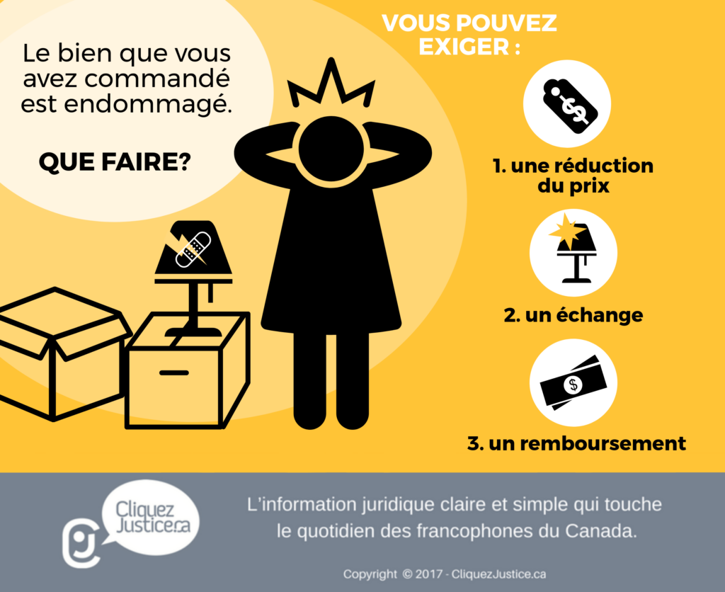 Que faire si votre bien livré est endommagé?
