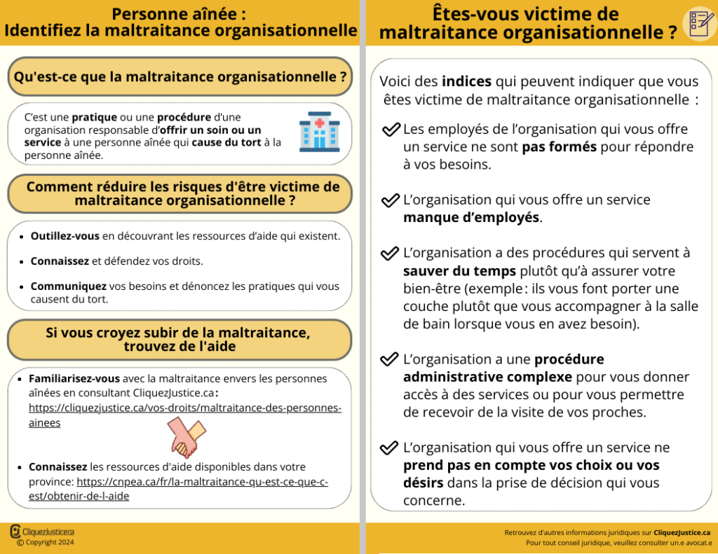 Personne aînée : la maltraitance organisationnelle