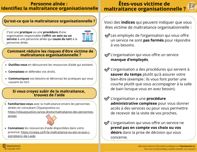 Personne aînée : la maltraitance organisationnelle